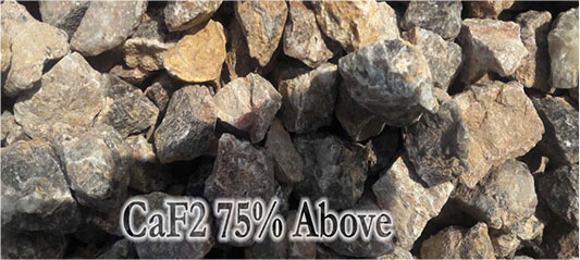 萤石 CaF2 含量 75% 以上